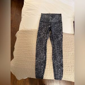 lululemon athletica Black and White Speckled Leggings